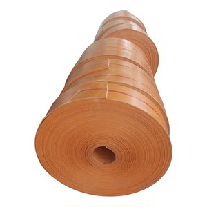 
Wear-resistant hoist yellow canvas rubber transmission belt flat tape conveying grain bucket industrial flat belt customization