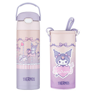Steel magic flagship store Children's straw cup baby insulation cup special water cup direct drink cup Kuromi kettle
