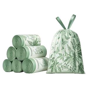 
Garbage bags for household thickened portable extra-thick and large kitchen anti-mosquito drawstring plus thick trash pole bag