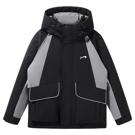 
Guirenniao Workwear Down Jacket Men's Thickened Cotton Jacket Men's 2026 Winter Color-blocked Coldproof Jacket Couple Tops