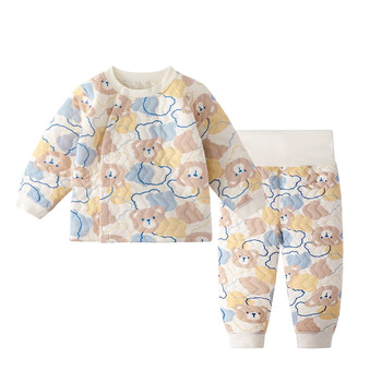 baby warm autumn clothing suit autumn and winter