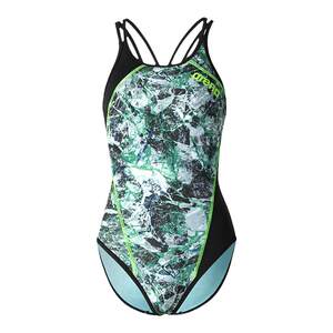 
arenaAriana Women's Training Fashion Printed Suspender Sleeveless One-piece Triangle Bikini Spa Swimsuit
