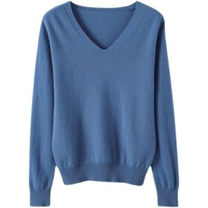 
2025 autumn and winter new cashmere sweater women V-neck slim fit slim inner sweater pullover knitted base wool sweater