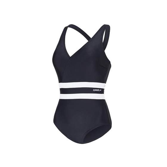 Speedo/Speedo Noise Black Dress One-piece Hot Spring Swimsuit Women Slim Belly Bumping Belly Ins Wind Sun Protection