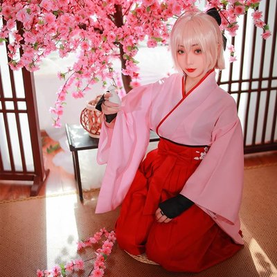 taobao agent Anime Fate, Kamada Chief COSPLAY clothing Saber Samurai kimonos, witch loose role -playing