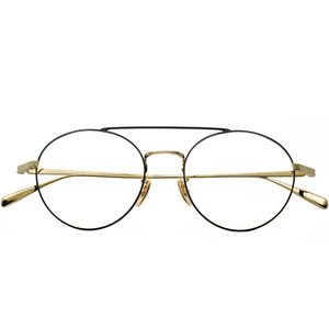 BJ Classic Japanese handmade glasses frame men and women myopia pure titanium super light pilot Jin silk glasses rack 125
