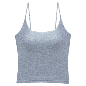 Pure and sexy hot girl with beautiful back and small suspender vest looks slim and versatile