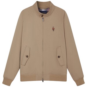 TeenieWeenie Bear Men's 2026 Spring Retro American Stand Collar Commuting Executive Coach Jacket
