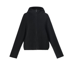 
The first drop of Gloria double-sided Tencel wool hooded short coat for women new winter wear