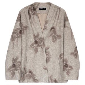 
[Narcissus Roaming] Narcissus print, thin wool suspender cardigan suit, sun pleated skirt, anti-wrinkle and not easy to fall apart.