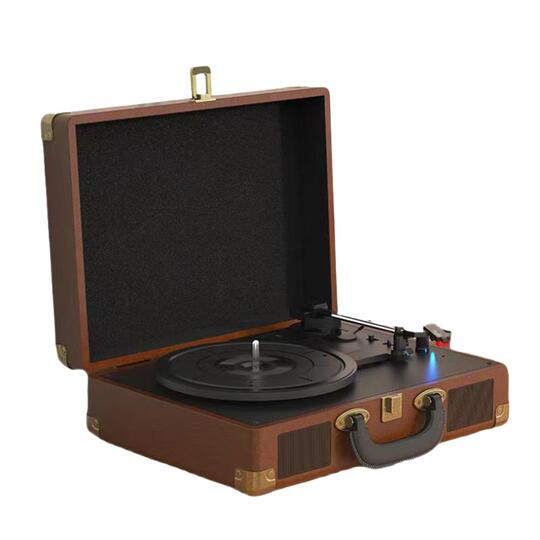 Whatplus P01 レコードプレーヤー Bluetoothスピーカー レトロ