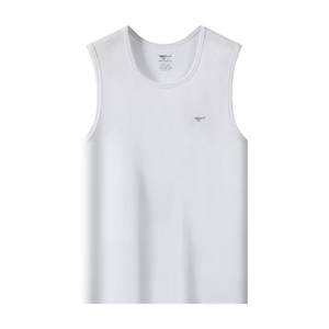 Seven Wolves men's vest pure cotton base wide shoulders inside hurdle middle-aged and elderly sports summer old men's shirt