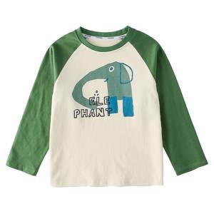 
[100% cotton + antibacterial] Cotton Children's Long Sleeve T-shirt Spring Boys Pure Cotton Bottom Shirt Baby Top