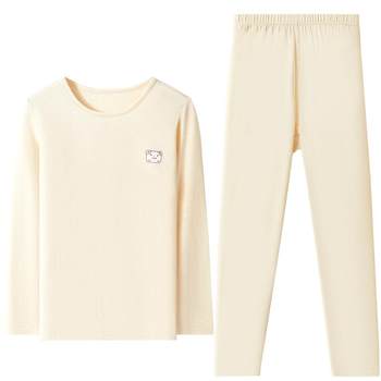 Red bean velvet marshmallow colored spinning underwear set thin children