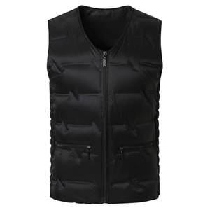 The new winter men's down vest, middle -aged and elderly duck down wearing a warm vest, thin down jacket, the inner gallbladder
