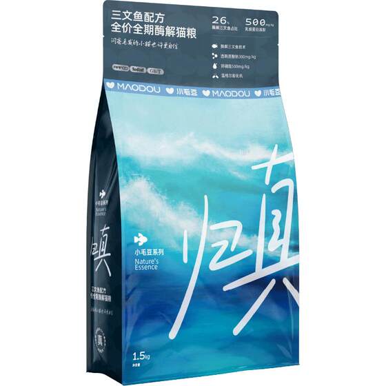 
Edamame Reinforced Cat Food Fish Enzymatic Salmon Lactoferrin Fish Oil Kitten Hair Cat Main Food 1.5kg