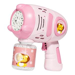
2025 new internet celebrity bubble blowing machine children's non-toxic handheld toy electric bubble gun stick infant boy and girl