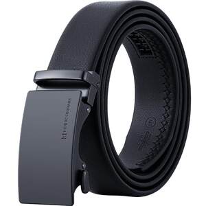 
Heilan House Belt Men's Business New Automatic Buckle Belt Fashion Trendy Young Business Genuine Leather Trouser Belt