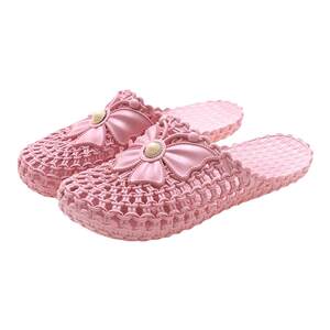 Baotou slippers Women's summer Korean version of the versatile INS tide net red hole shoes anti -skid students casual fashion half -supported shoes