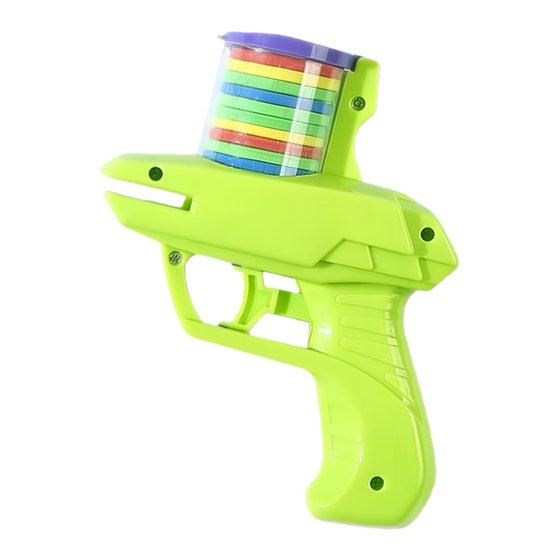 
Children's soft bullet gun toy carrot gun Frisbee saucer continuous ejection pistol soft bullet toy gun boy and girl smart