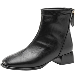 
Aokang women's new winter fashion boots, exquisite square toe, not tiring, square heel, comfortable, breathable and versatile short boots