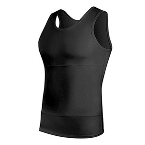 Tight vest artifact genuine 3 generation men's belly-tightening breasts and fitness sweat-absorbing and hiding flesh, powerful shaping and belly-tightening summer