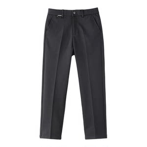 Special price winter heavy pit texture casual woolen pants retro solid color brushed warm small feet straight pants for men