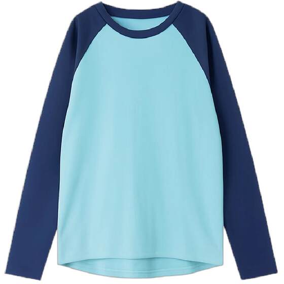 
Mini Balabala long-sleeved T-shirt for boys and girls, sun protection spring new product, parent-child family of three quick-drying tops