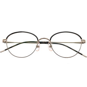 Husky Japanese handmade glasses box Female myopia can be equipped with ultra -light pure titanium small face retro small frame glasses rack H177
