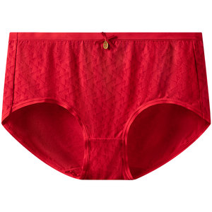 
3 packs of Shuya's 25th autumn and winter new women's modal New Year's Good Luck Year of the Horse red large size boxer briefs