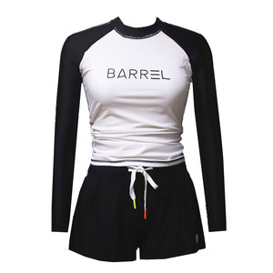 
Vanliga black and white spliced long-sleeved swimsuit women split couple diving suit surfing suit jellyfish clothes sun protection clothes