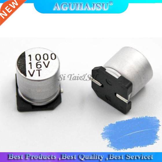 10PCS Electrytic capacitor 16v1000uf 10*10mm SMD aluminum