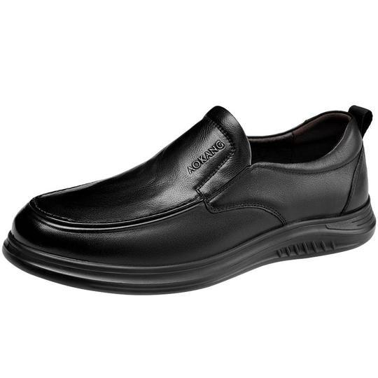 Aokang メンズ レザー ビジネス カジュアル シューズ - 春/秋