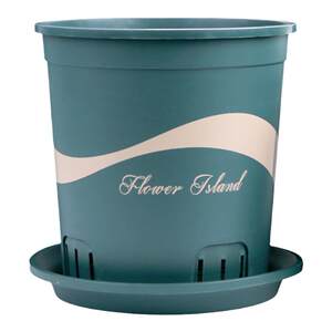 
Qingshan basin third generation root control basin, gallon flower pot, plastic thickened and durable balcony potted rose resin flower pot for home use