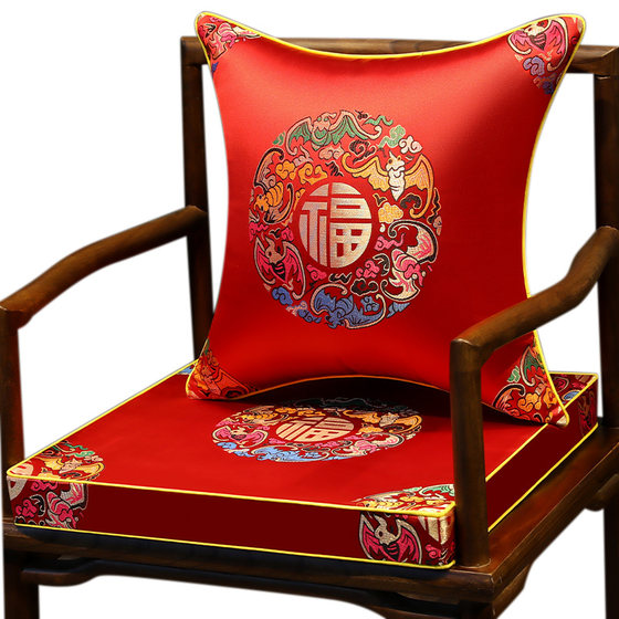 Mahogany sofa cushion medium -style chair cushion stool circle seat pad wood chair cushion cavernite dining chair cushion tea chair cushion
