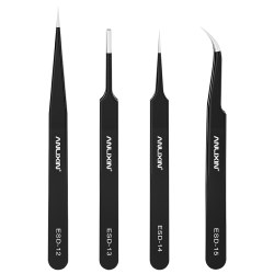 [ESD Anti-static] Stainless steel curved tip tweezers