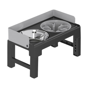 
Dog bowl neck guard dog basin dog rice bowl lift pet bowl rack anti-overturn stainless steel plus elevated small and medium-sized dog