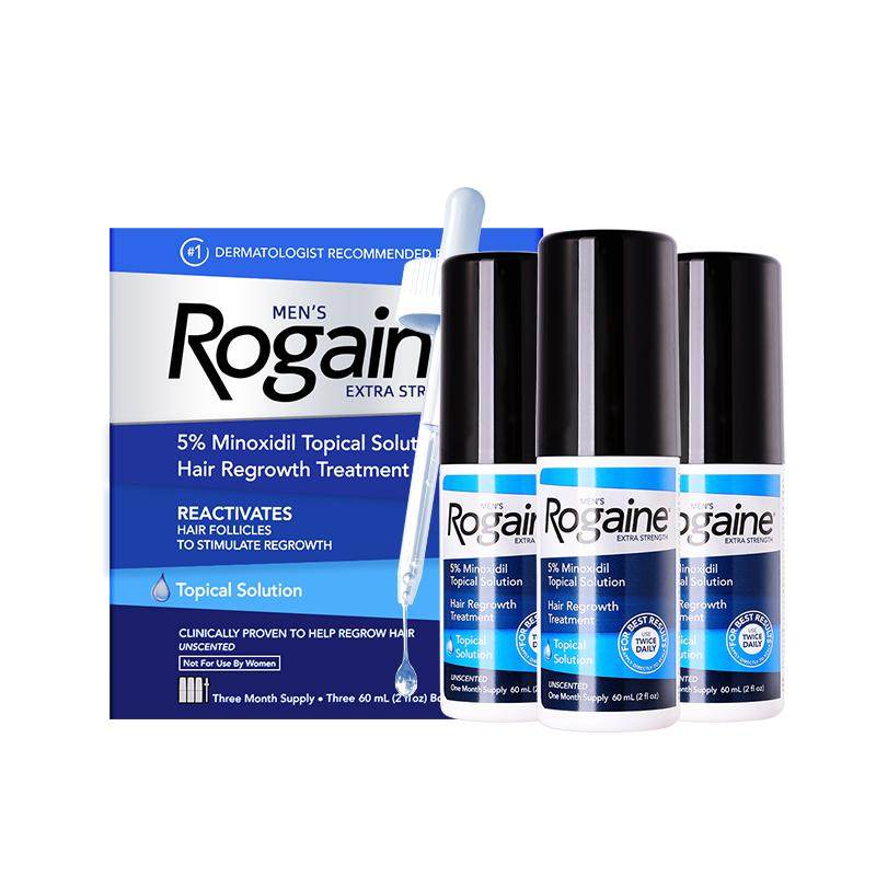 Rogaine Minoxidil tekućina za rast kose - 3 x 60ml za muškarce
