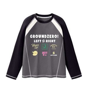 
it GROUNDZERO children's base layer thickened autumn and winter 2026 new boys' long-sleeved T-shirt German velvet warm