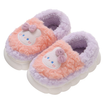 
Boys' woolen cotton slippers, women's autumn and winter thick-soled home furnishing indoor couple's bags, middle school students' cotton slippers, boys' winter