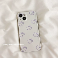 Hello kitty, apple, брендовый мультяшный белый совместимый iPhone 13, милый чехол для телефона, силиконовый креативный защитный чехол, японские и корейские, iphone, 12, 13promax, 8, 8plus