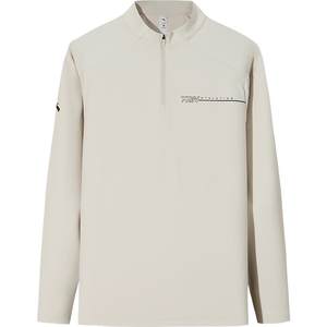 
ANTA zero pressure T丨velvet casual long-sleeved T-shirt for men winter new quick-drying half-zip stand-up collar sports top