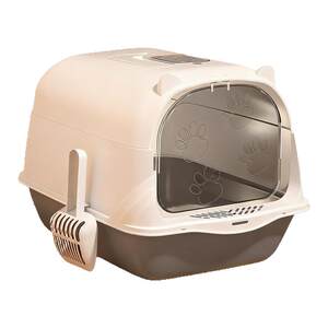 
Extra-large cat litter box, fully enclosed, extra-large drawer-type cat toilet, odor-proof and litter-proof cage, kitten litter box