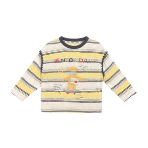 
Little O dad baby boy baby long-sleeved T-shirt 2026 spring new style old cartoon inner baby bottoming top