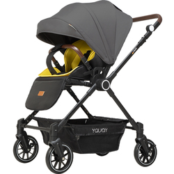 Yquqy Baby Stroller Can Sit And Lie Down Children's Lightweight Folding High-view Newborn Infant Baby Trolley