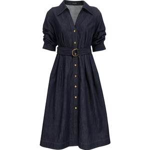 
Vero Moda dress 2026 summer new style with lyocell belt A-line denim umbrella skirt 326242020