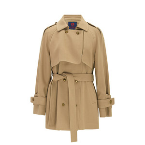 
Navigare Italian small sailing pure wool windbreaker women's autumn double-breasted coat mid-length woolen coat