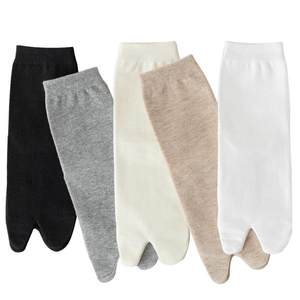 
Split-toe flip-flop socks for women, autumn and winter, pure cotton two-toe clogs toe pig feet socks, bunion valgus two-toe socks