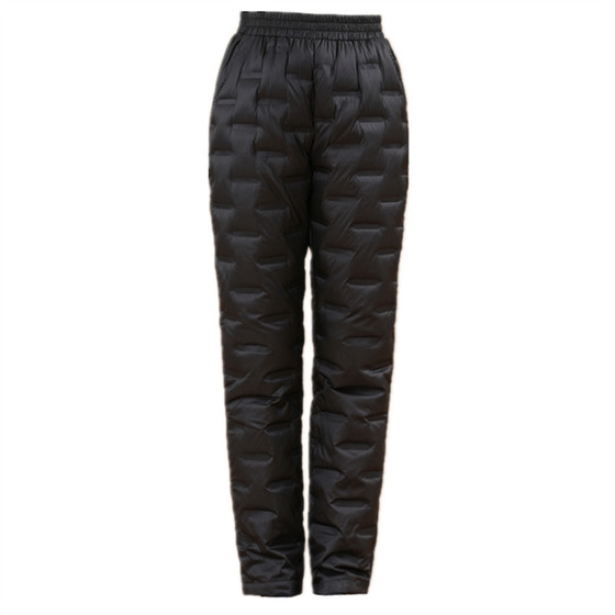 
Mother's down pants for women's winter outerwear, high-waisted grandma's warm, thin and thickened duck down cotton pants for middle-aged and elderly people