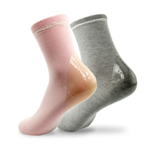 3 Double heels, anti -cracked socks women's heels, anti -cracked socks, fissure, fissure, men's women's silicone foot crack socks in the middle of winter
